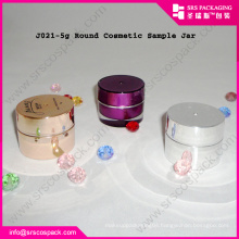 Empty Cream Acrylic Jar Cosmetic Packing Round 5g 10g Wholesale